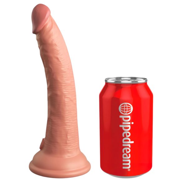 King Cock Elite - realistisk dildo med sugekop - 18cm - natur
