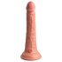 King Cock Elite - realistisk dildo med sugekop - 18cm - natur