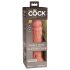 King Cock Elite 8 - realistisk dildo med sugekop - 20cm - natur