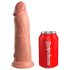 King Cock Elite 8 - realistisk dildo med sugekop - 20cm - natur