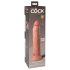 King Cock Elite 9 - sugekop, realistisk dildo (23cm) - naturfarvet