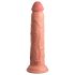 King Cock Elite 9 - sugekop, realistisk dildo (23cm) - naturfarvet
