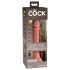 King Cock Elite 7 - sugekop, trådløs vibrator 18 cm - naturlig