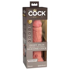 King Cock Elite 8 - sugekop-vibrator (20 cm) - naturel