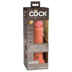 King Cock Elite 8 - livagtig vibrator 20cm (mørk natur)