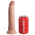 King Cock Elite 9 - sugevibrator 23cm - natur