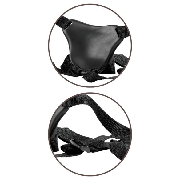 King Cock Elite - strap-on harness - komfortabel - brun