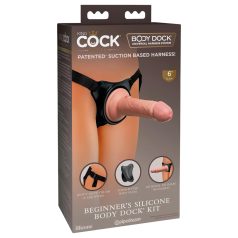   King Cock Elite Beginner's - strap-on dildo - naturfarvet