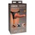 King Cock Elite Comfy - strap-on dildo med seler (mørk natur)