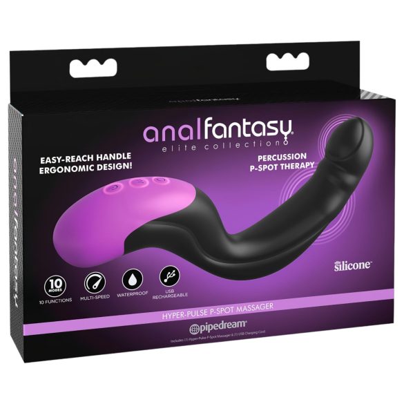 Anal Fantasy - prostata vibrator - pulserende - sort
