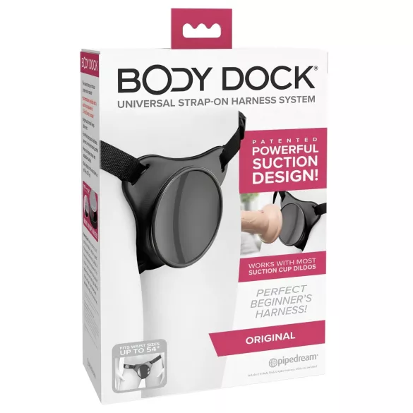 Body Dock OG - påspændingstrusse til sugekop (sort)