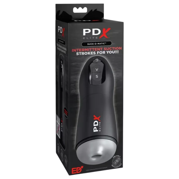 PDX Suck-O-Matic - automatisk masturbator - genopladelig - sort