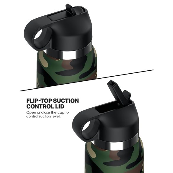 Fap Flask Happy Camper - masturbator flaske - grøn/sort