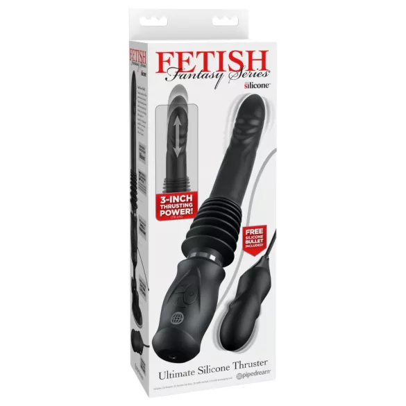 Fetish - vibrator med stødfunktion - sort