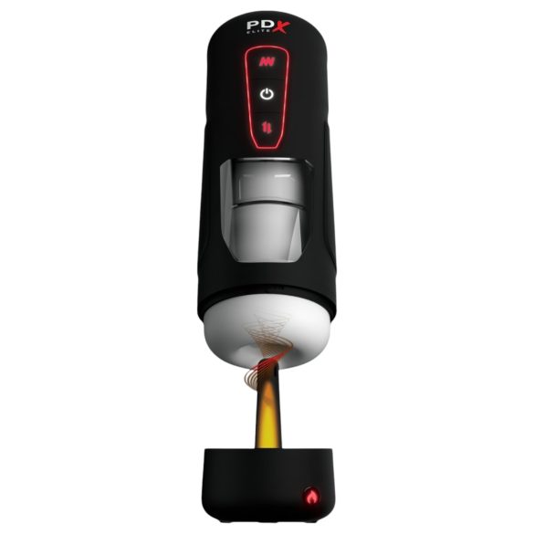 PDX Elite Milk Me Hotter - masturbator med varme - sort