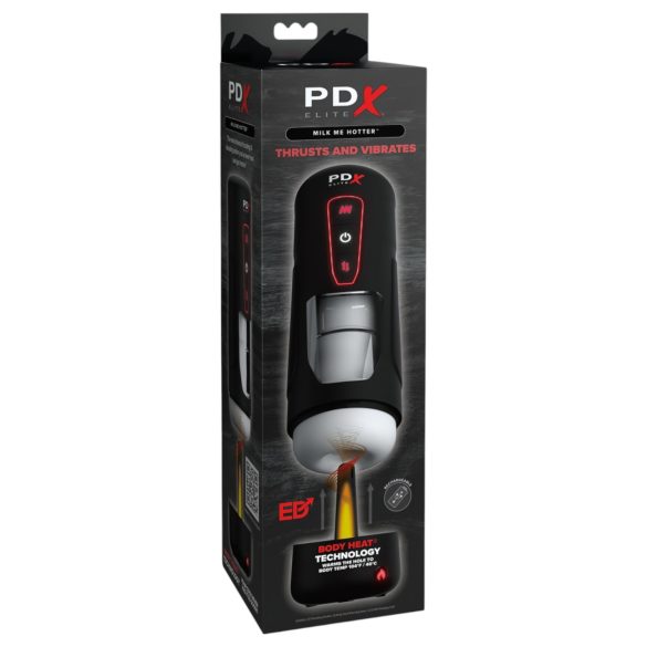 PDX Elite Milk Me Hotter - masturbator med varme - sort