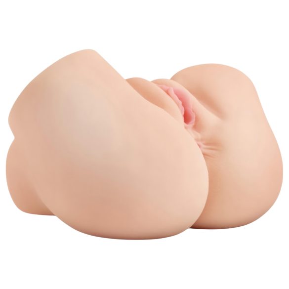 PDX Elite - sugende, vibrerende 2i1 masturbator (naturlig)