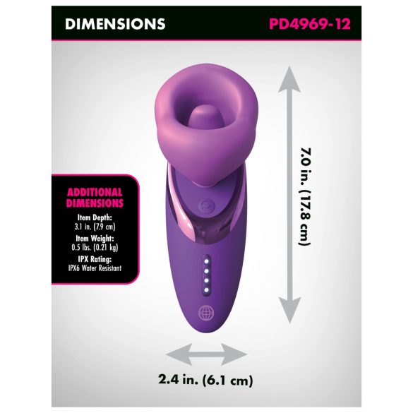 Fantasy For Her - klitorisvibrator med sugefunktion - lilla