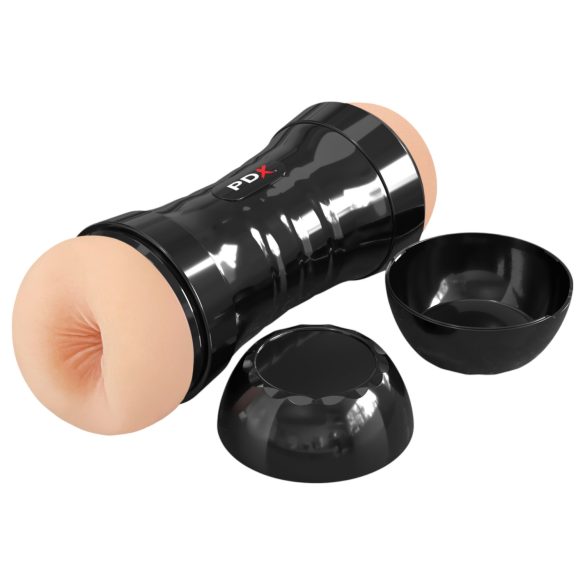 PDX Wet Pussies - realistisk vagina og anus masturbator - naturfarvet