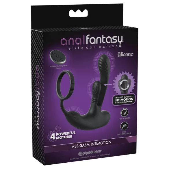 Anal Fantasy Ass-Gasm IntiMotion - anal- og prostatavibrator (sort)