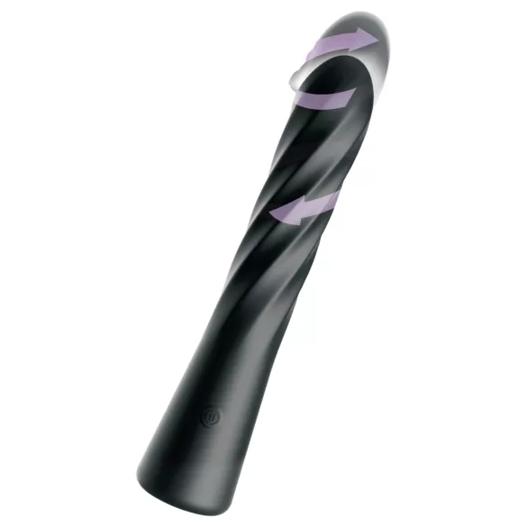 Anal Fantasy Twist Ecstasy - roterende-stødende anal vibrator (sort)