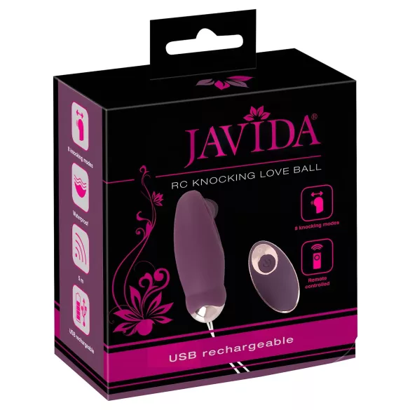 Javida - fjernbetjent vibroæg - pulserende - lilla