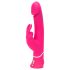 Happyrabbit - rabbit vibrator med klitorisarm - vandtæt silikone pink