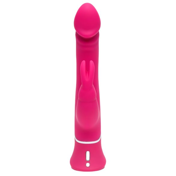 Happyrabbit - rabbit vibrator med klitorisarm - vandtæt silikone pink
