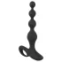 Black Velvets - analvibrator med perler - sort