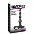Black Velvets - analvibrator med perler - sort