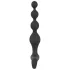 Black Velvets - analvibrator med perler - sort