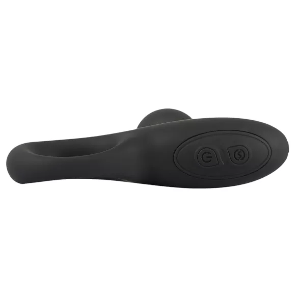 Black Velvets - analvibrator med perler - sort
