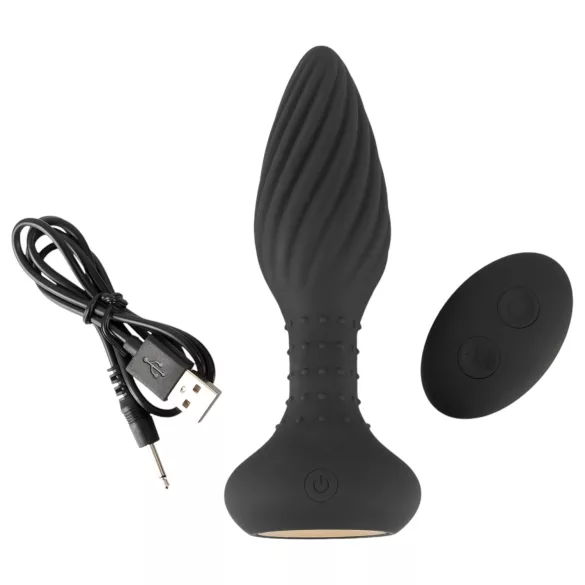 ANOS - analvibrator med roterende kugler - sort