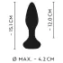 ANOS - analvibrator med roterende kugler - sort