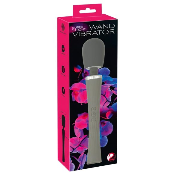 You2Toys - Super Strong Wand - kraftfuld grå massagestav vibrator