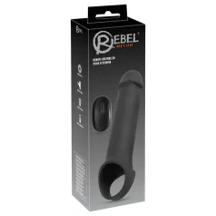   Rebel - vibrerende penis sleeve - genopladelig fjernbetjening - sort