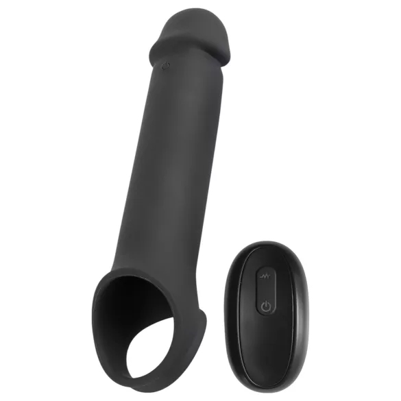 Rebel - vibrerende penis sleeve - genopladelig fjernbetjening - sort