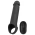 Rebel - vibrerende penis sleeve - genopladelig fjernbetjening - sort