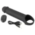 Rebel - vibrerende penis sleeve - genopladelig fjernbetjening - sort