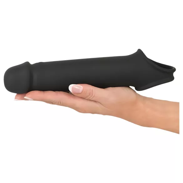 Rebel - vibrerende penis sleeve - genopladelig fjernbetjening - sort