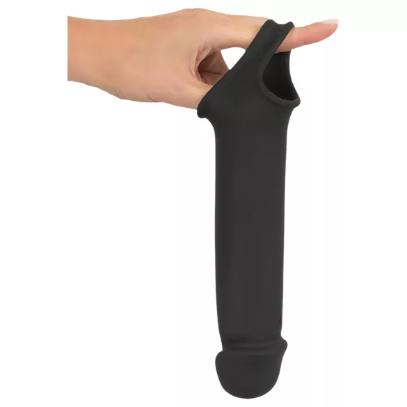 Rebel - vibrerende penis sleeve - genopladelig fjernbetjening - sort
