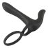 Black Velvets - vibrator og penisring - genopladelig 2i1 - sort
