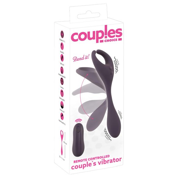 Couples Choice - vibrator til par - 2 motorer - genopladelig - lilla