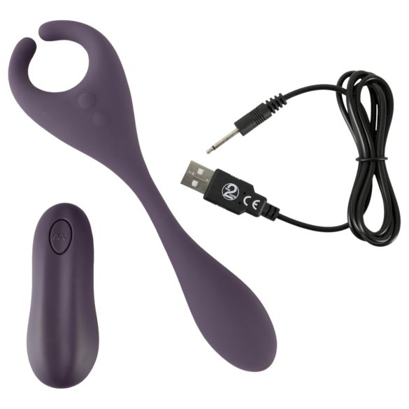 Couples Choice - vibrator til par - 2 motorer - genopladelig - lilla