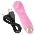 Cuties - mini spiralsvibrator - genopladelig, vandtæt - pink
