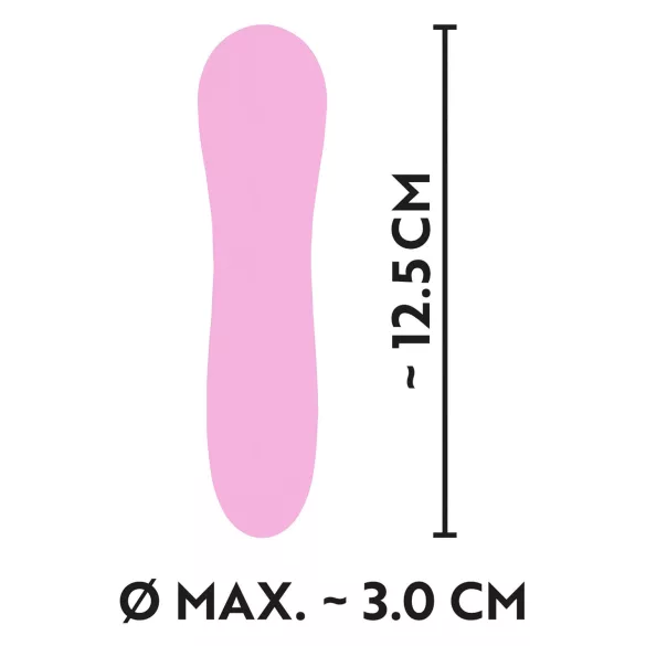 Cuties - mini spiralsvibrator - genopladelig, vandtæt - pink