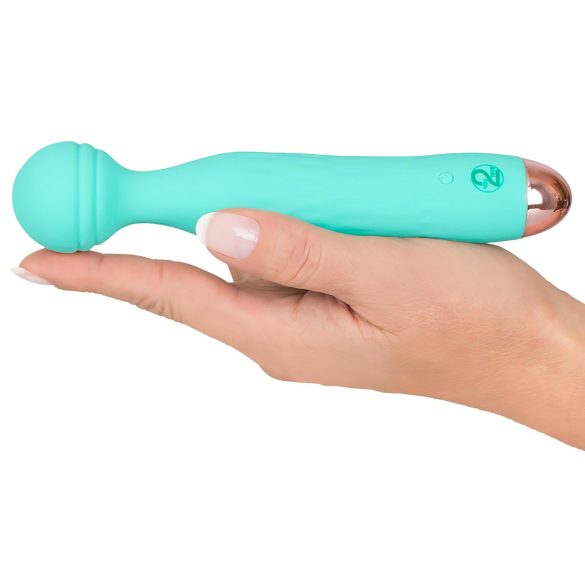 Cuties Mini Wand - genopladelig, vandtæt masserende vibrator (grøn)