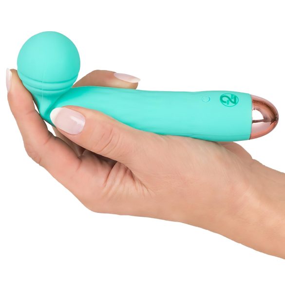 Cuties Mini Wand - genopladelig, vandtæt masserende vibrator (grøn)