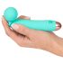 Cuties Mini Wand - genopladelig, vandtæt masserende vibrator (grøn)