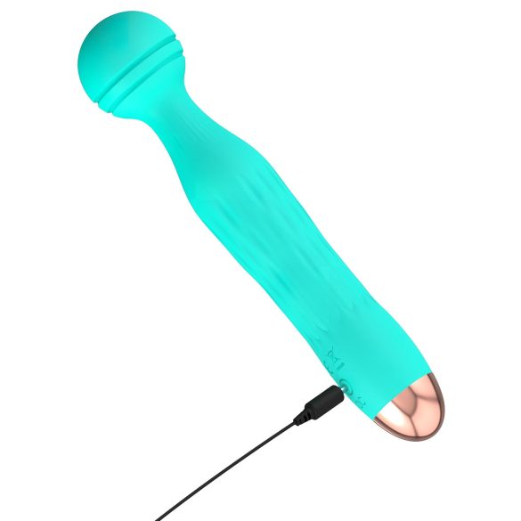 Cuties Mini Wand - genopladelig, vandtæt masserende vibrator (grøn)